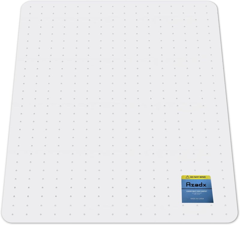 Azadx Heavy Duty Office Chair Mat for Carpet 45" x 53" Hard Material Chair Mat for Carpeted Floor Slip Resistant Carpet Protector for Home Office Easy Glide Desk Floor Mat for Office Chair on Carpets - Image 1